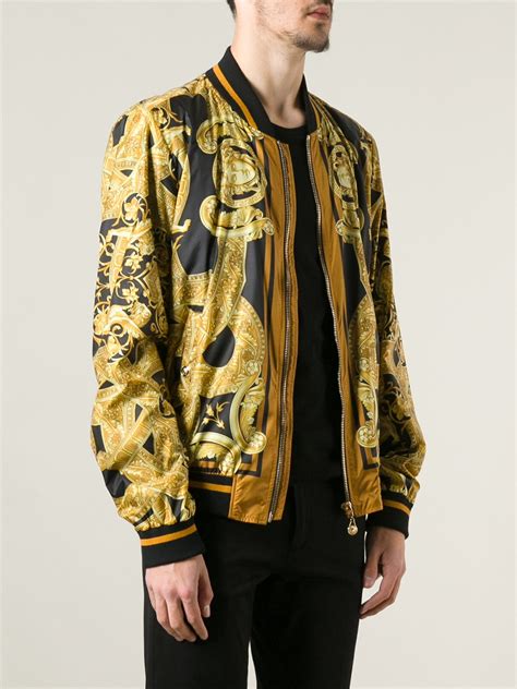 versace collection daunenjacke herren|Versace bomber jacket for men.